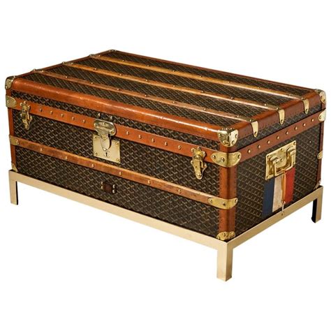 vintage goyard trunk for sale